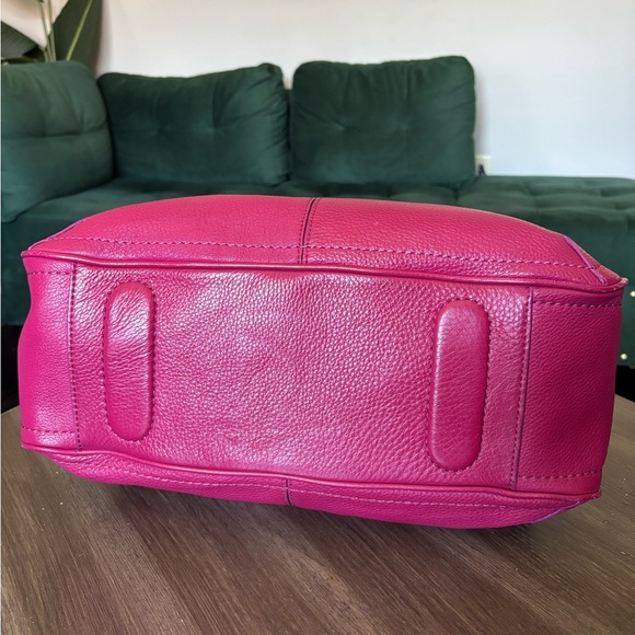 Cole Haan Leather Tote in Hot Pink - Picture 12 of 16